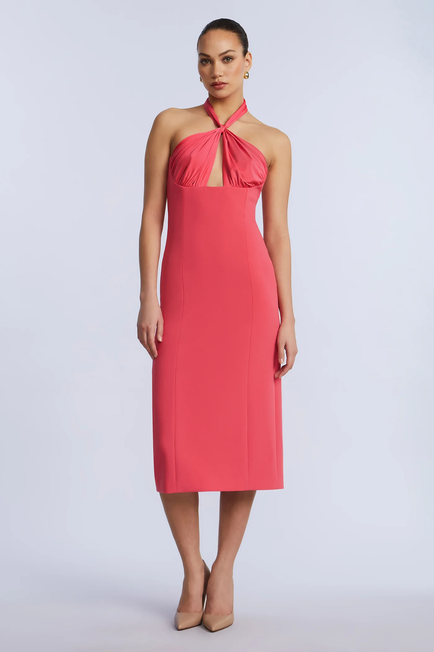 Midi Dress With A Twist - Builderot