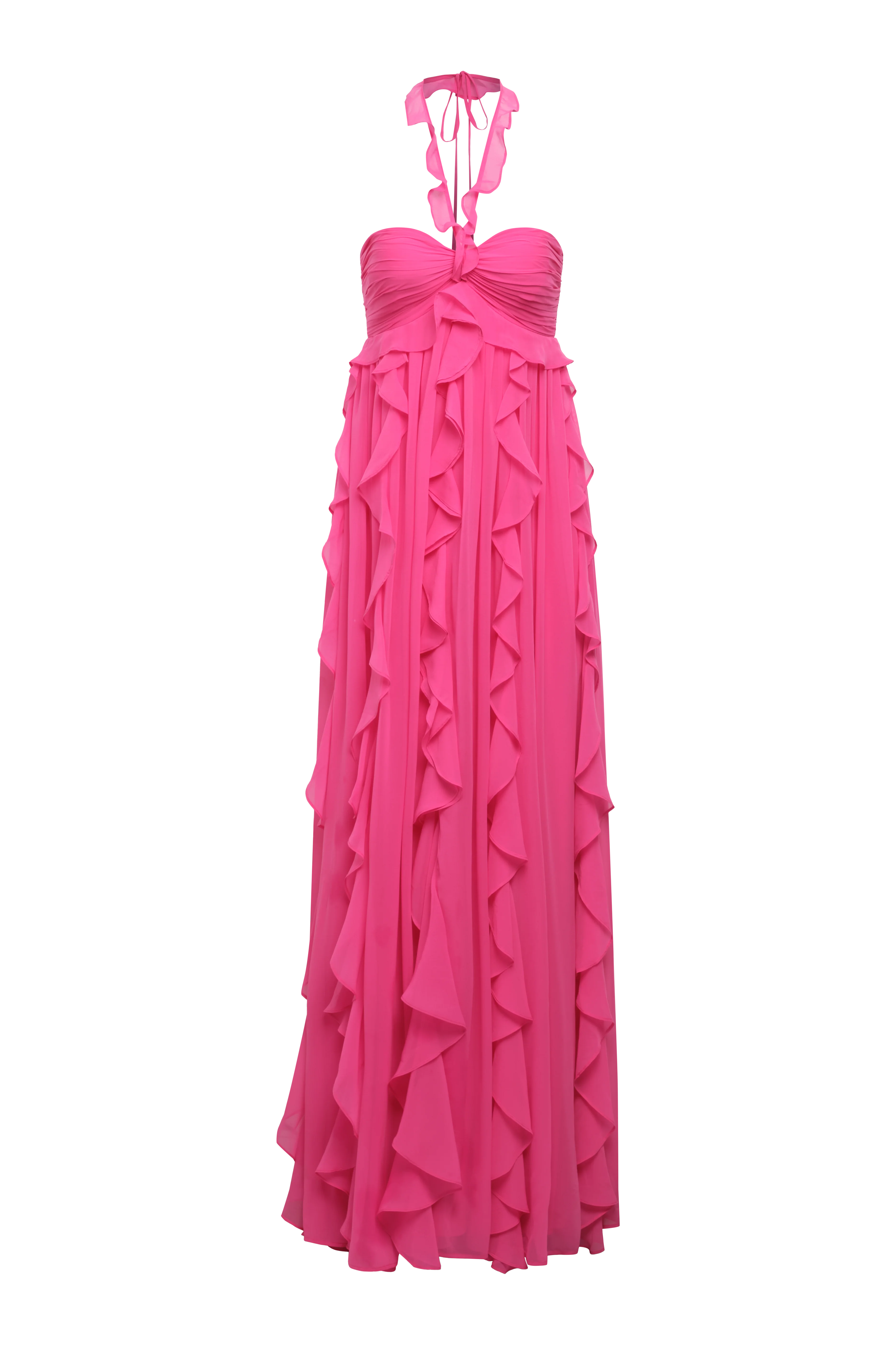 Ruffle Chiffon Gown - Builderot