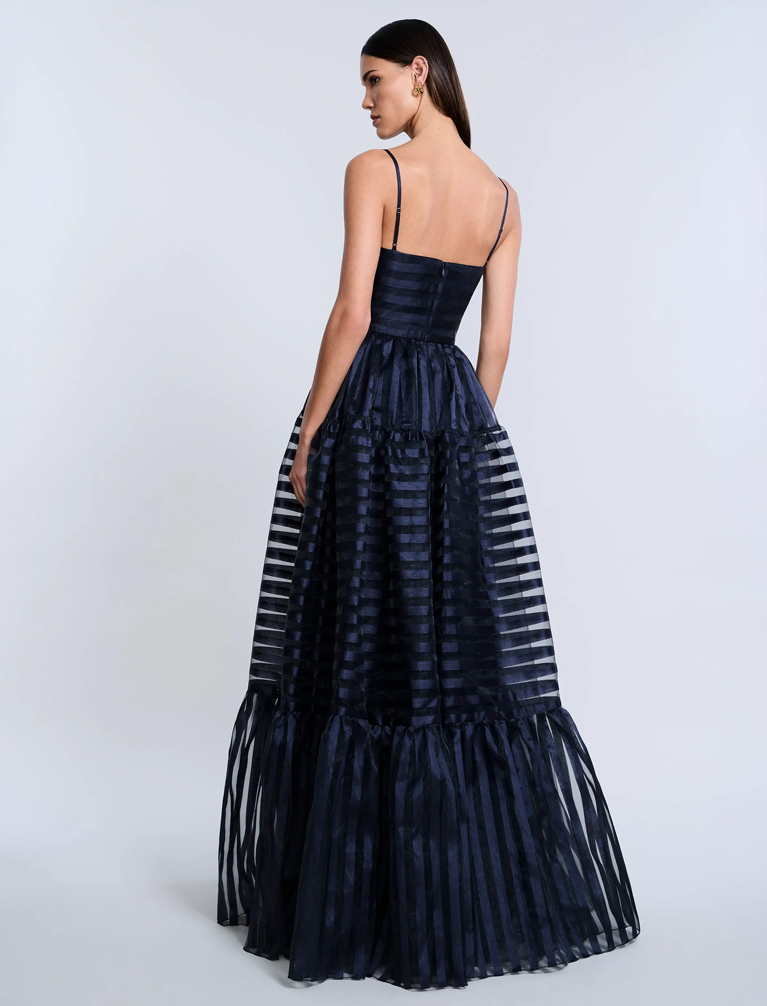 Stripe Organza Gown - Builderot