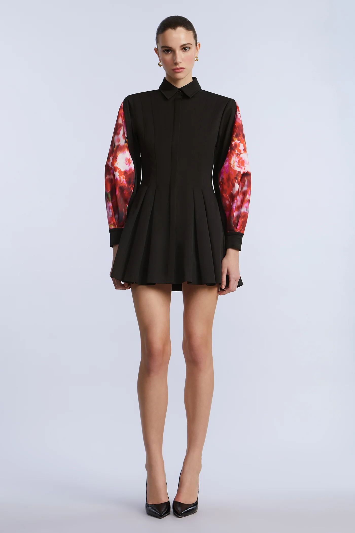 Taffeta Twill Printed Dress - Builderot