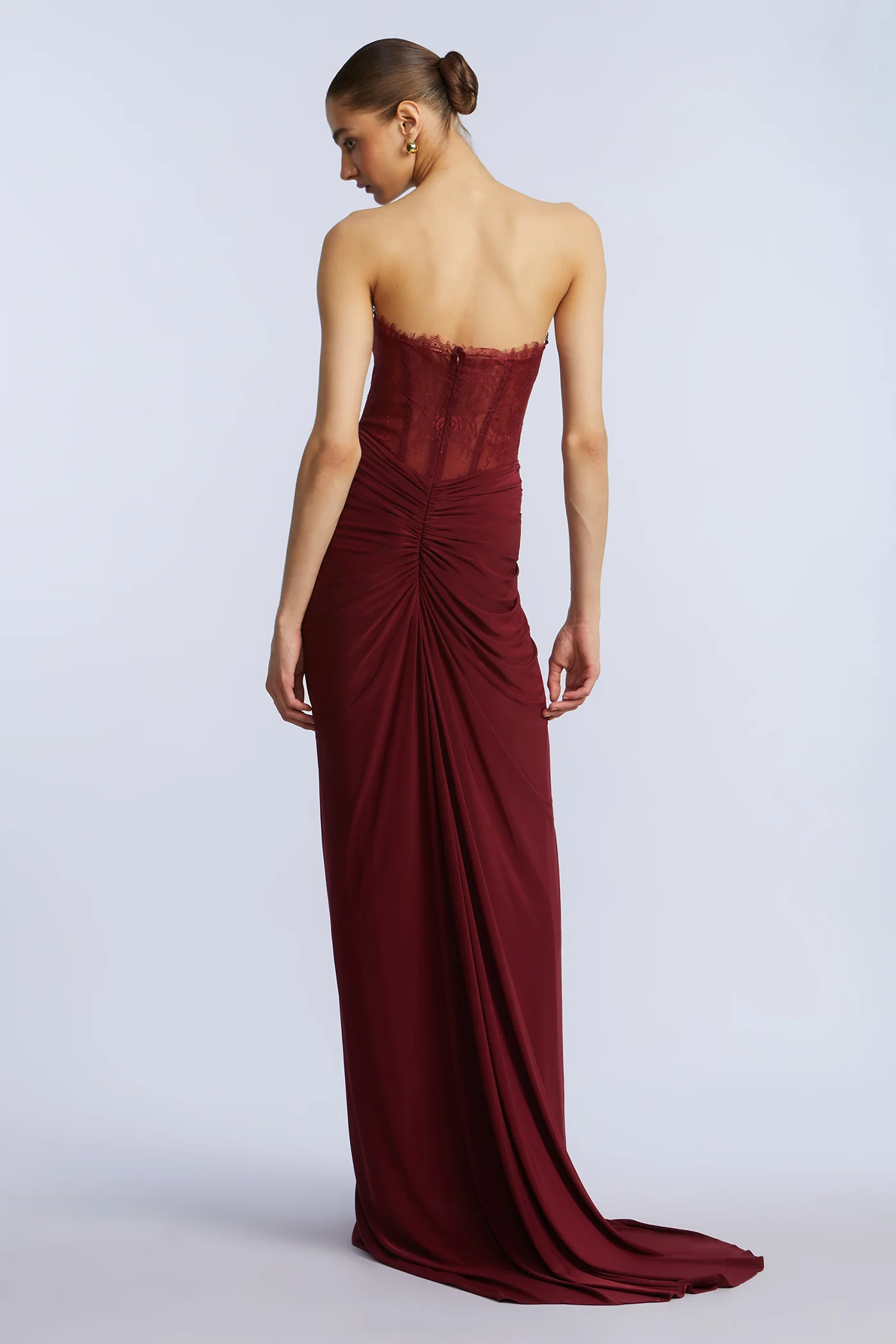 Lace & Jersey Gown - Builderot