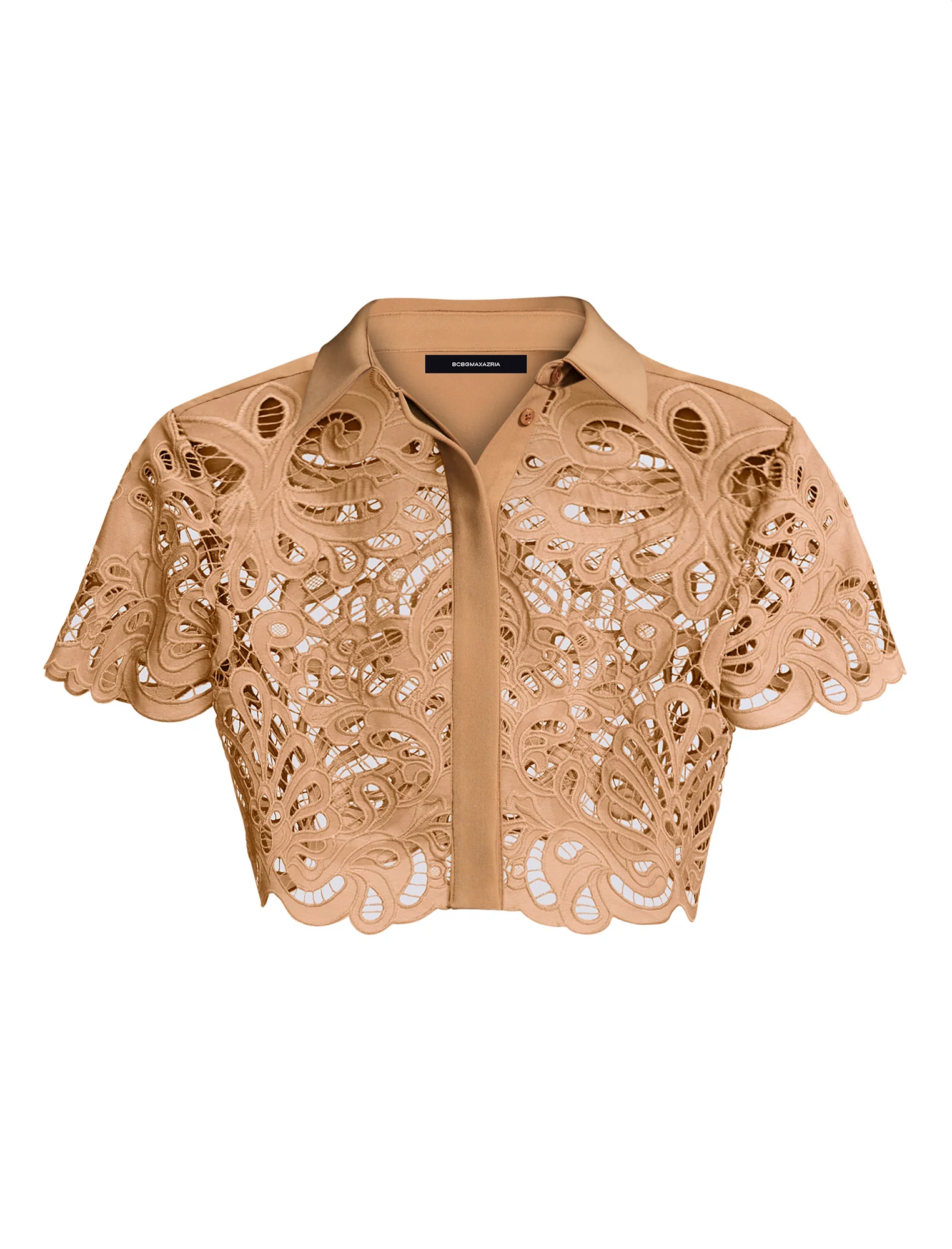 Eyelet  Button Down Polo - Builderot