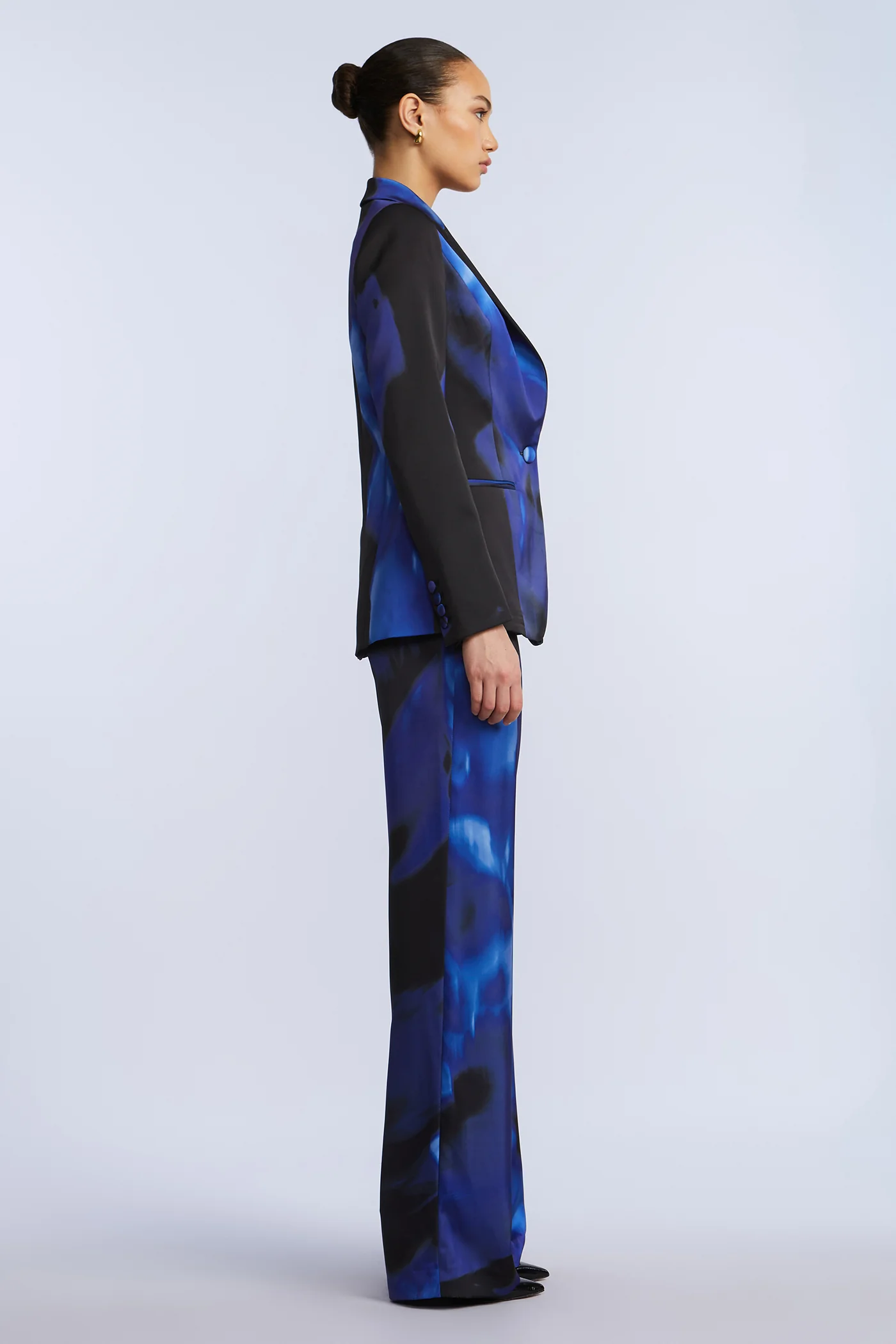 Rose Printed Blazer - Builderot