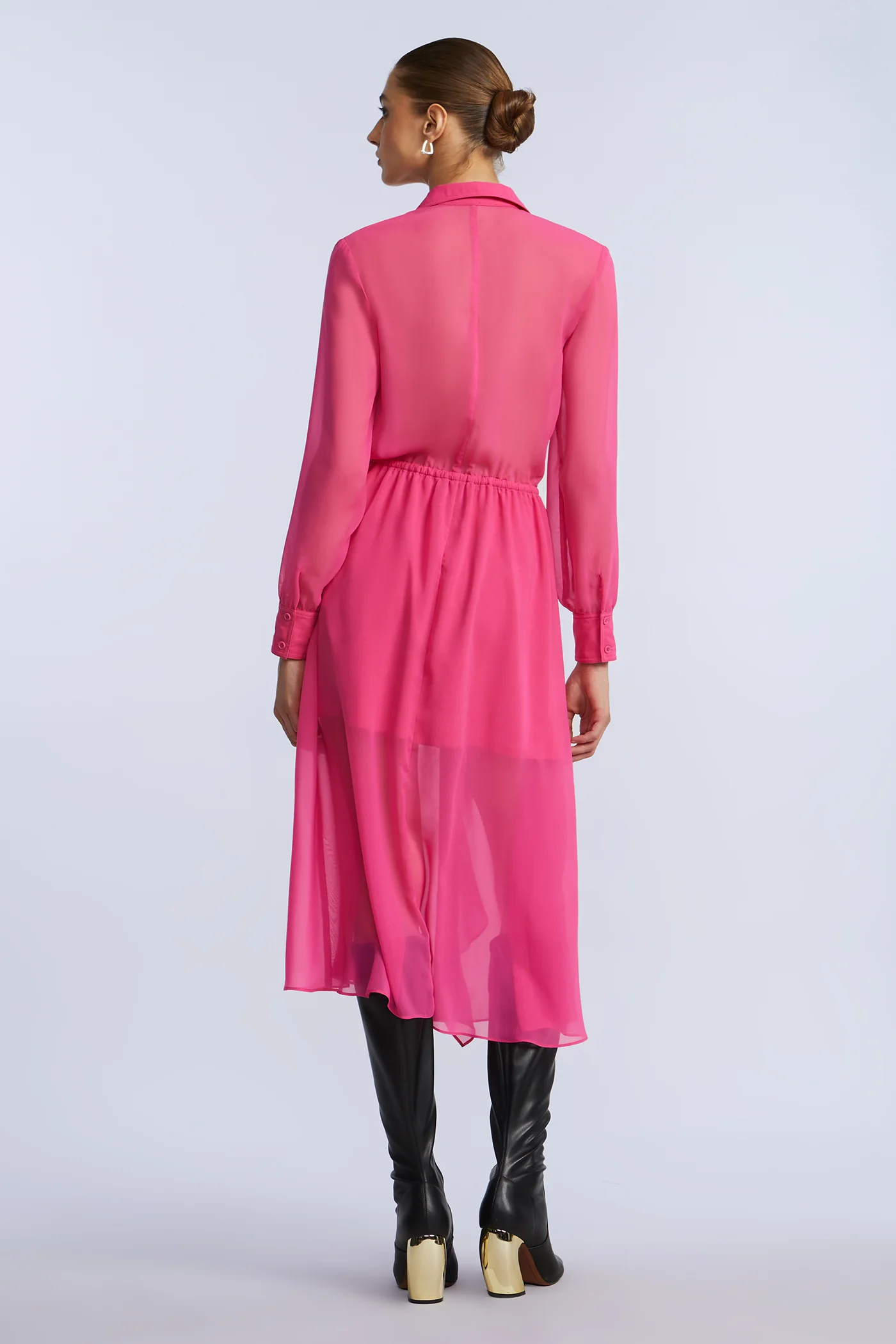 Solid Ruffle Dress - Builderot