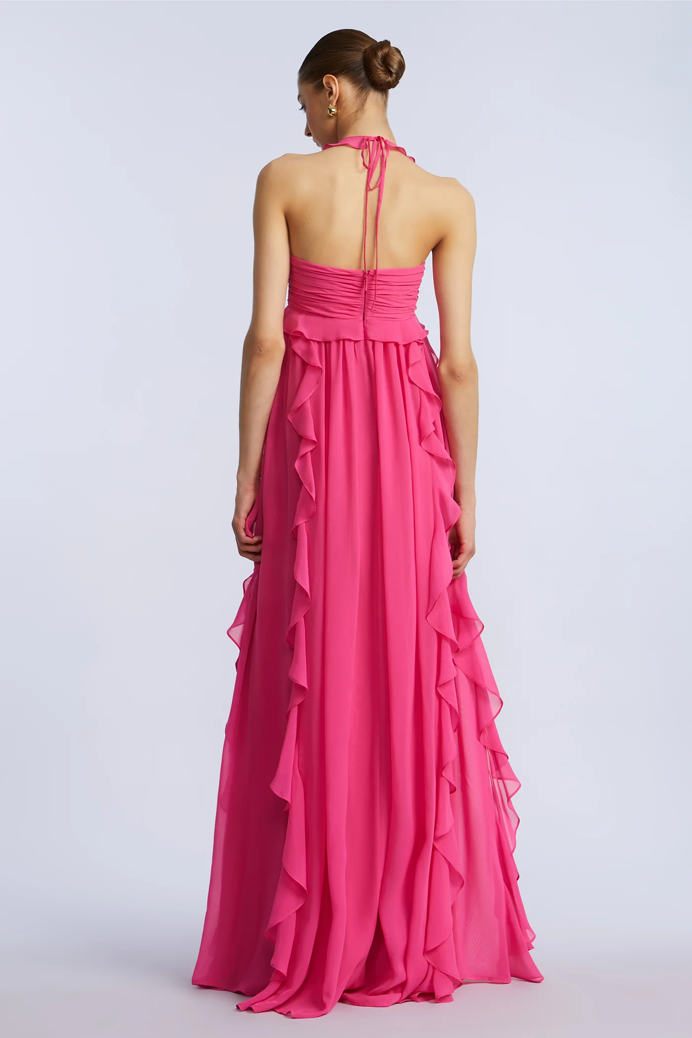 Ruffle Chiffon Gown - Builderot