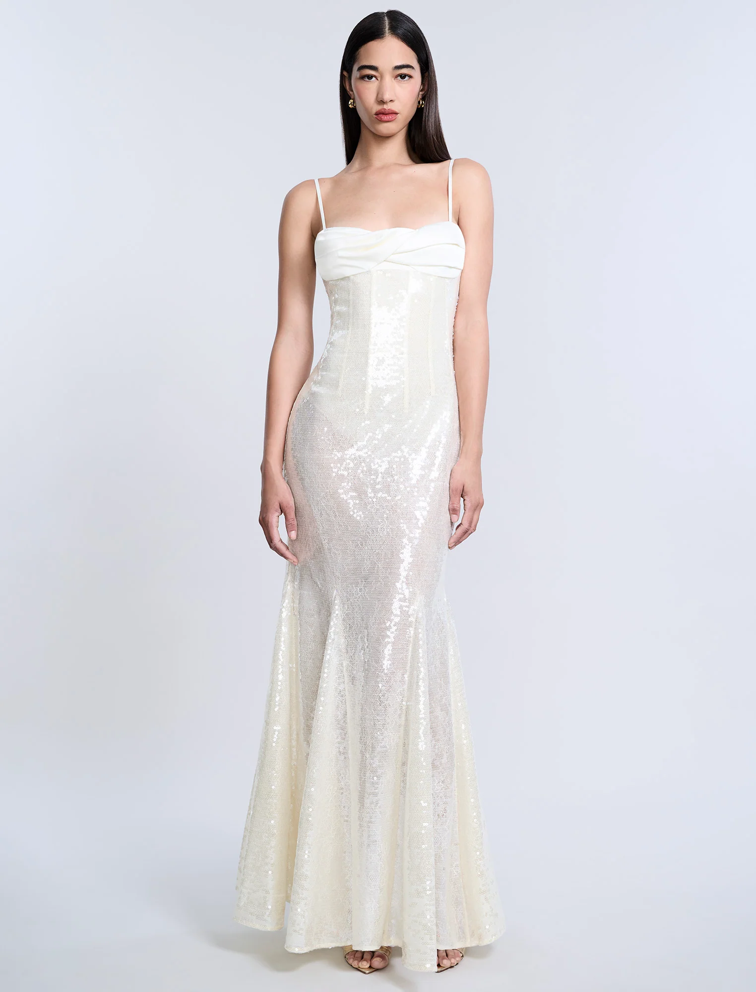 Sequin Lace Gusset Gown - Builderot