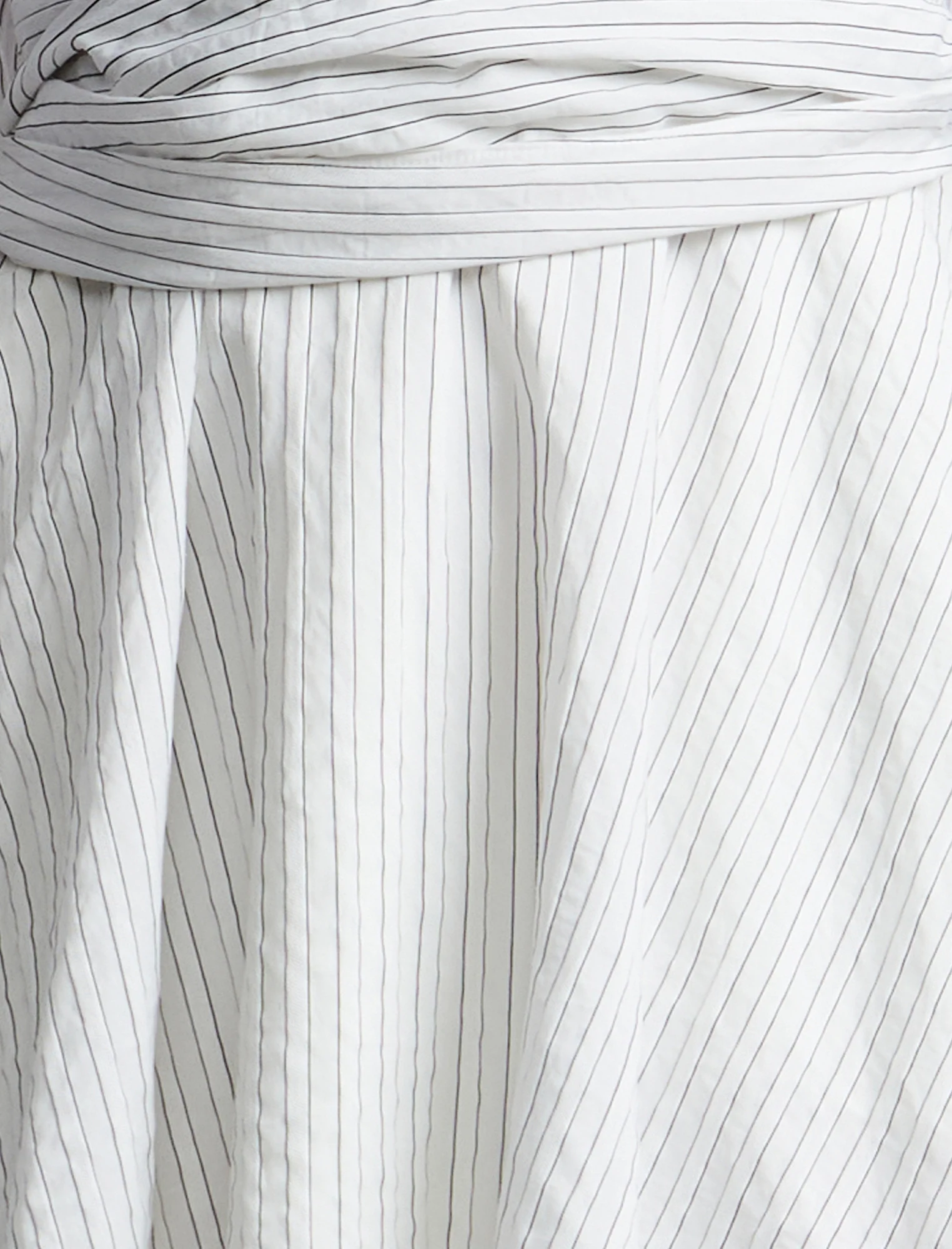 Stripe Shirt Dress With Lace - Builderot