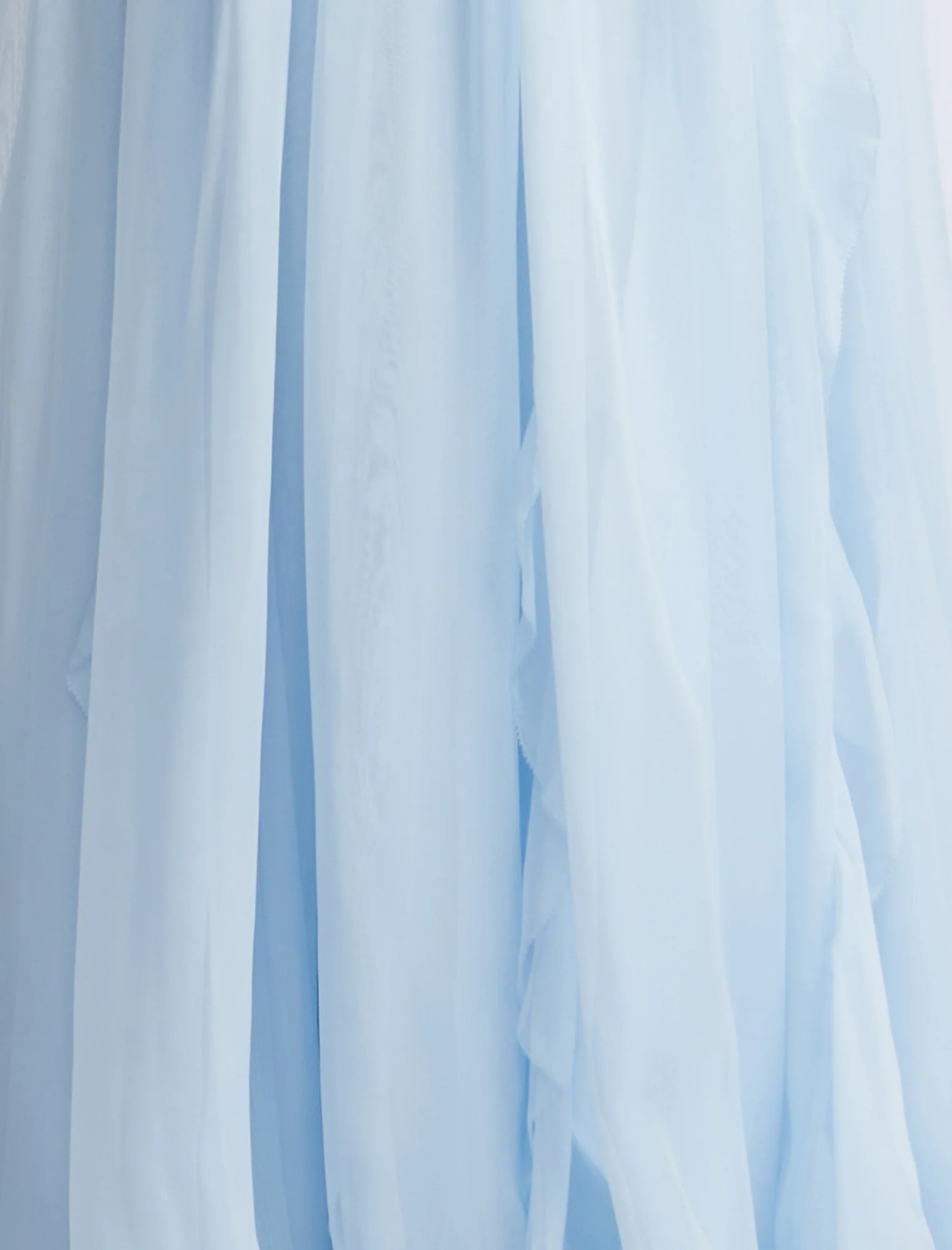 Lace Bodice Chiffon Rufle Gown - Builderot