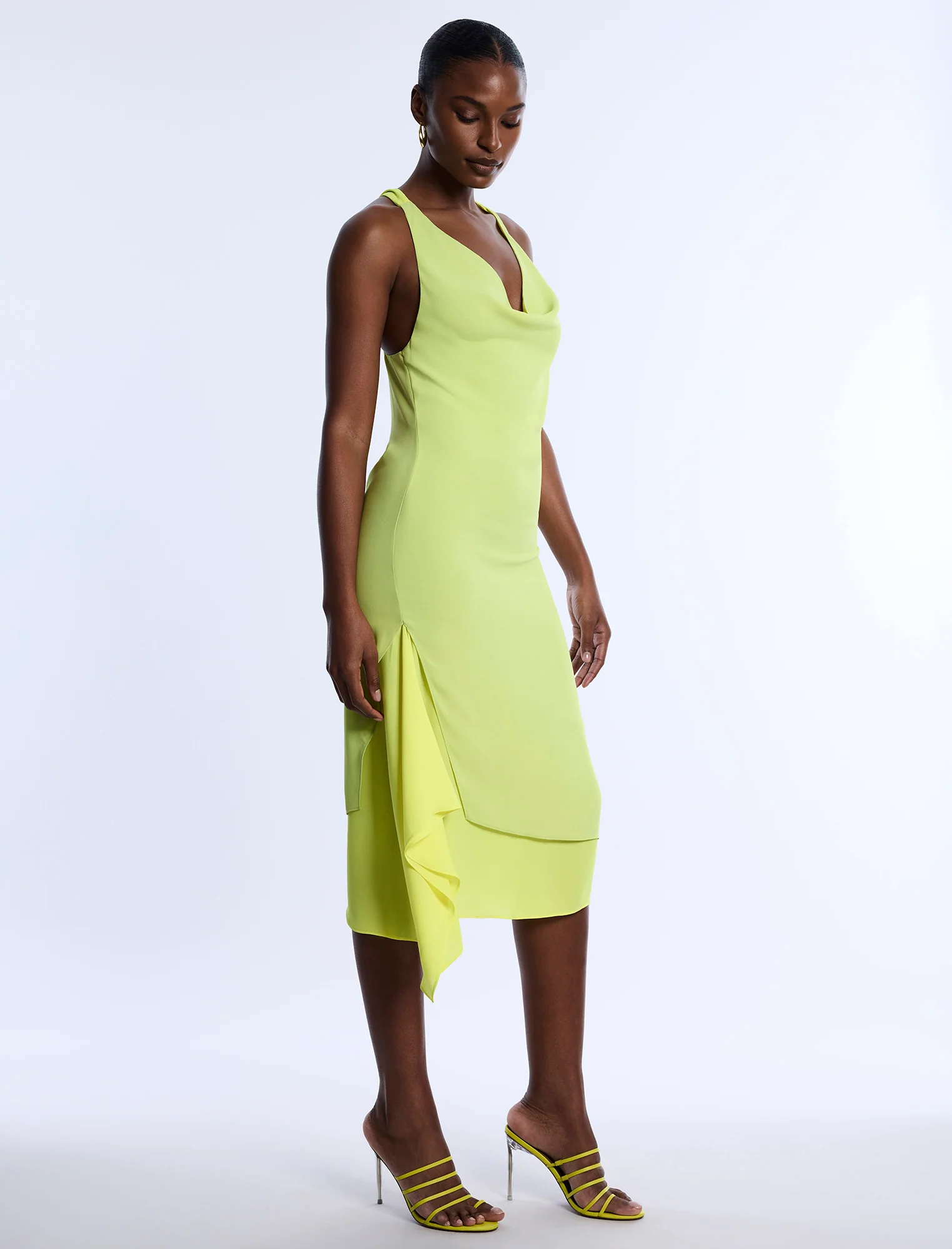Twist And Drape Combo Dress - Builderot