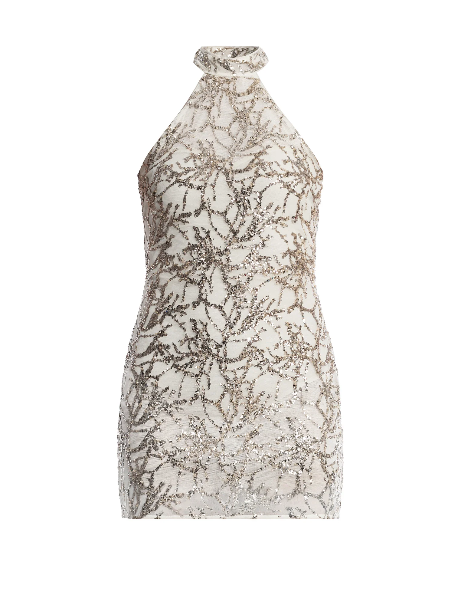 Mock Neck Embellished Mini - Builderot