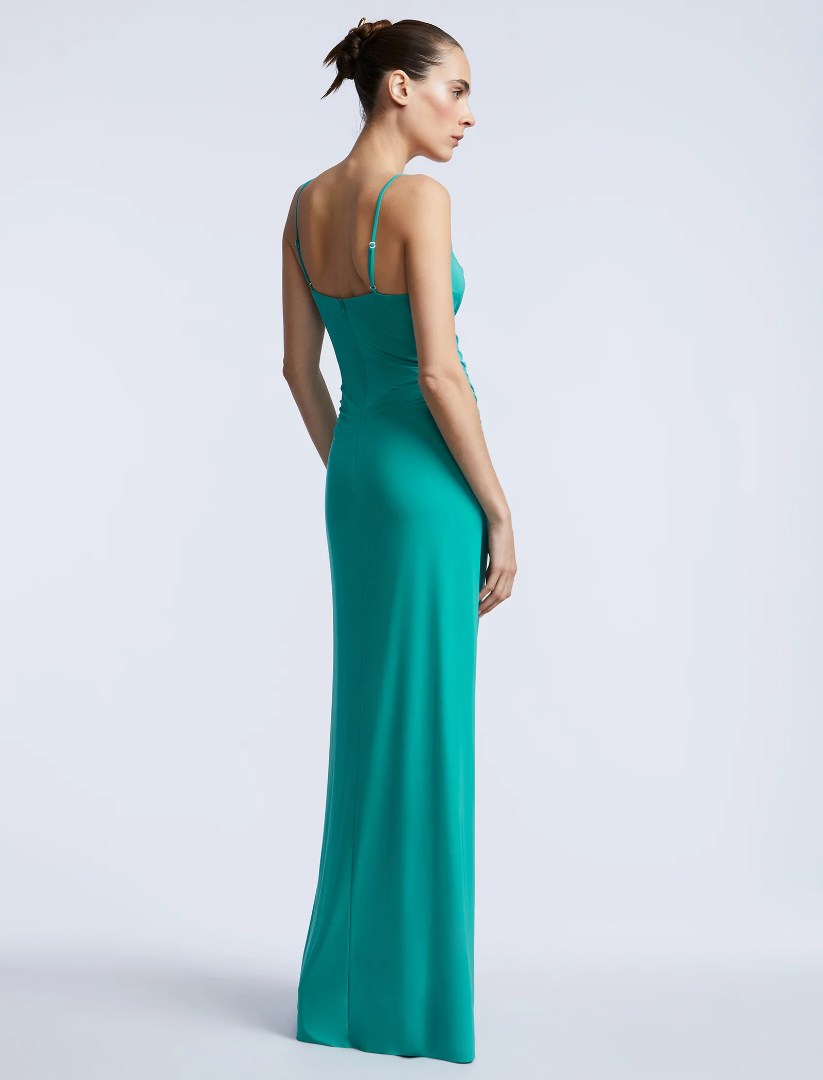 Cowl Draped Gown With Twist - Builderot