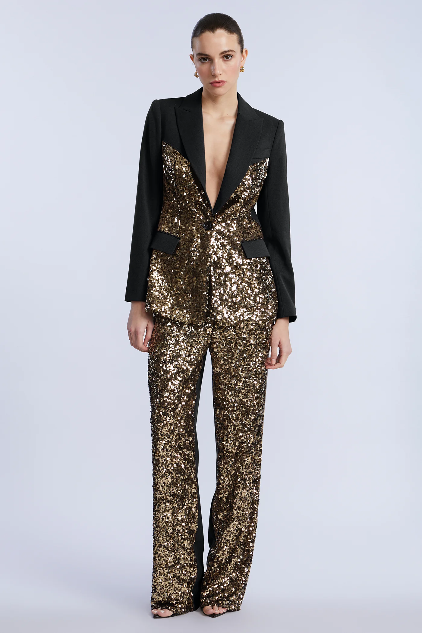Sequin Mix Blazer - Builderot