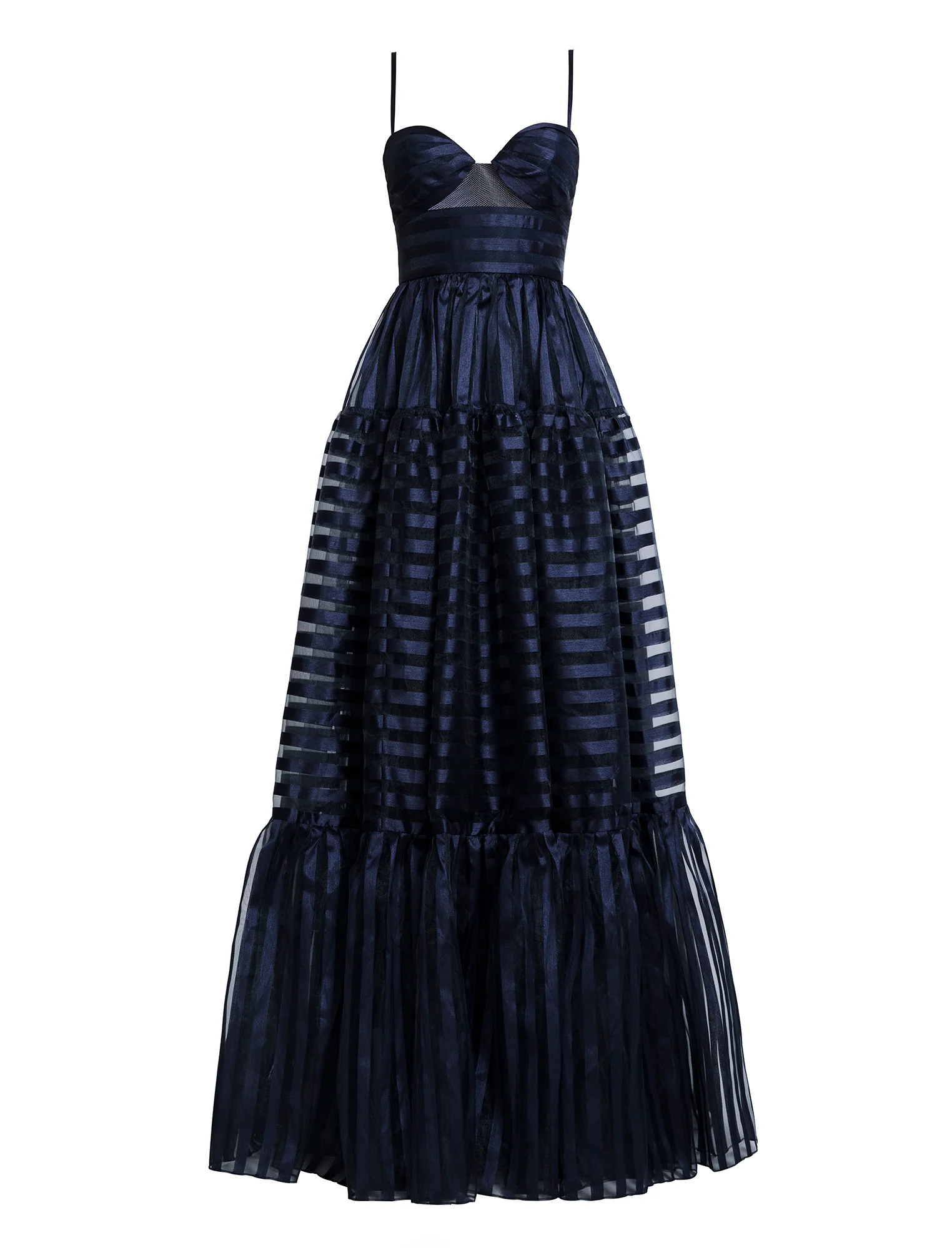 Stripe Organza Gown - Builderot