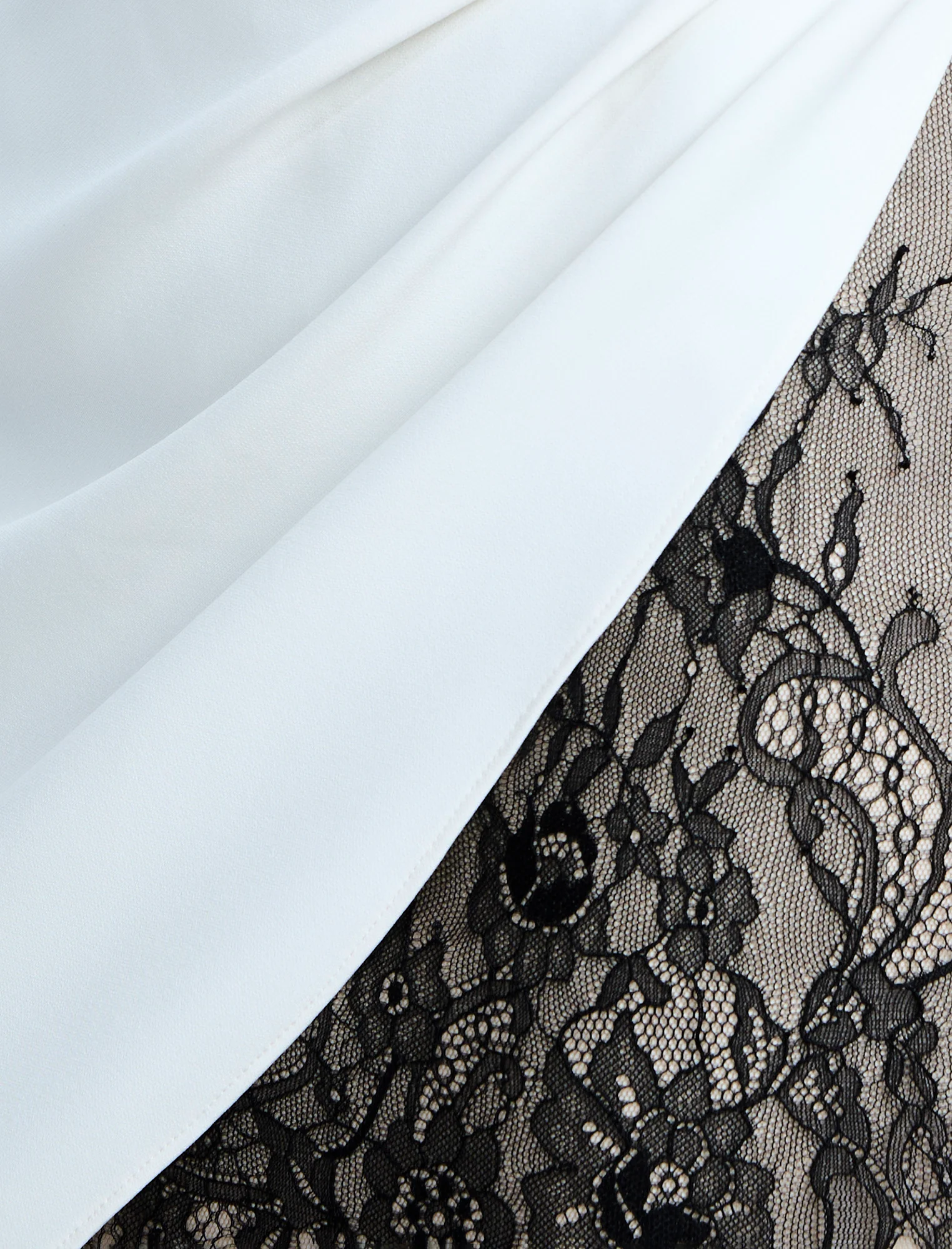 Strapless Lace Inset Dress - Builderot