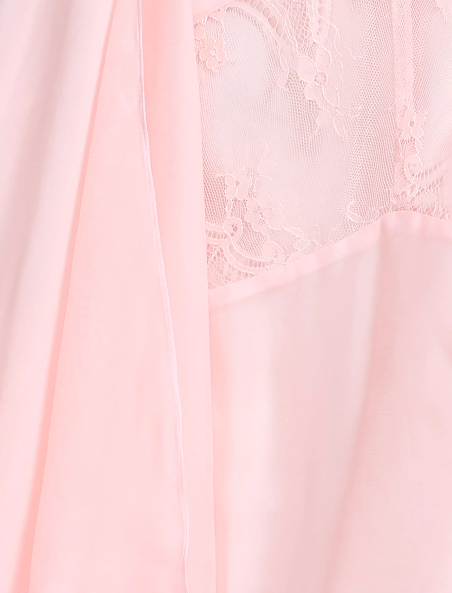 Lace Applique Chiffon Dress - Builderot