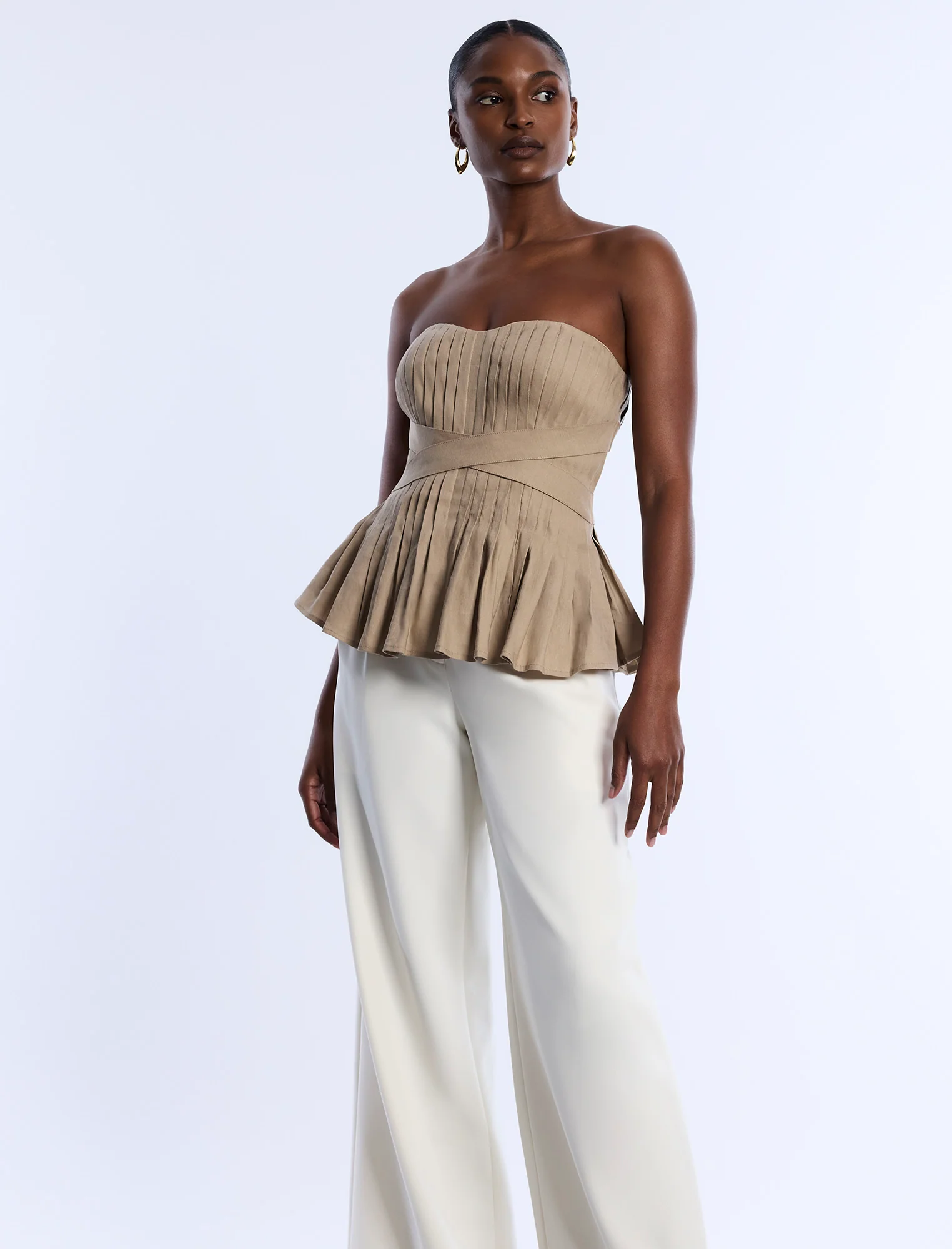 Stretch Linen Top - Builderot