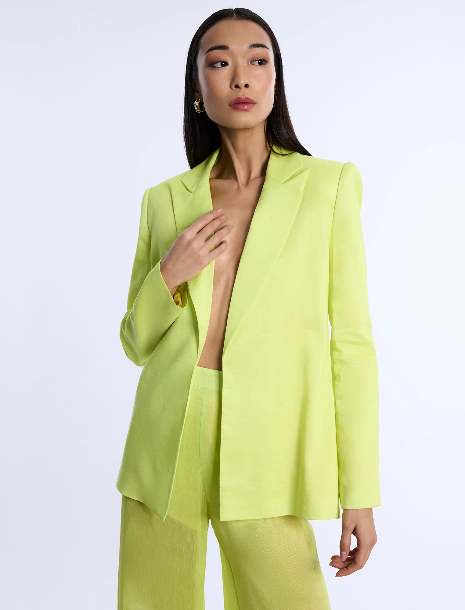 Airy Textured Blazer - Builderot