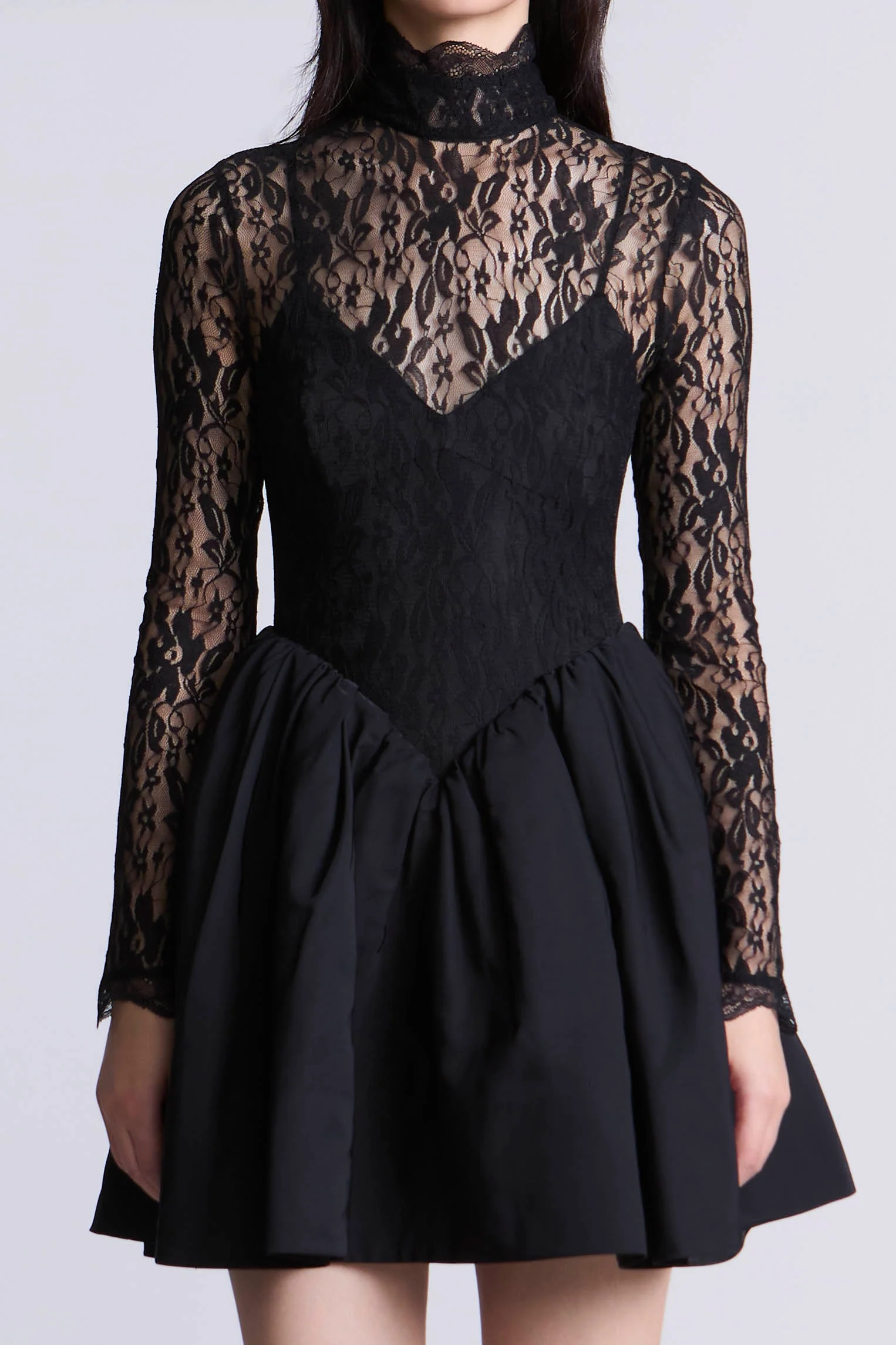 Stretch Lace Bubble Dress - Builderot