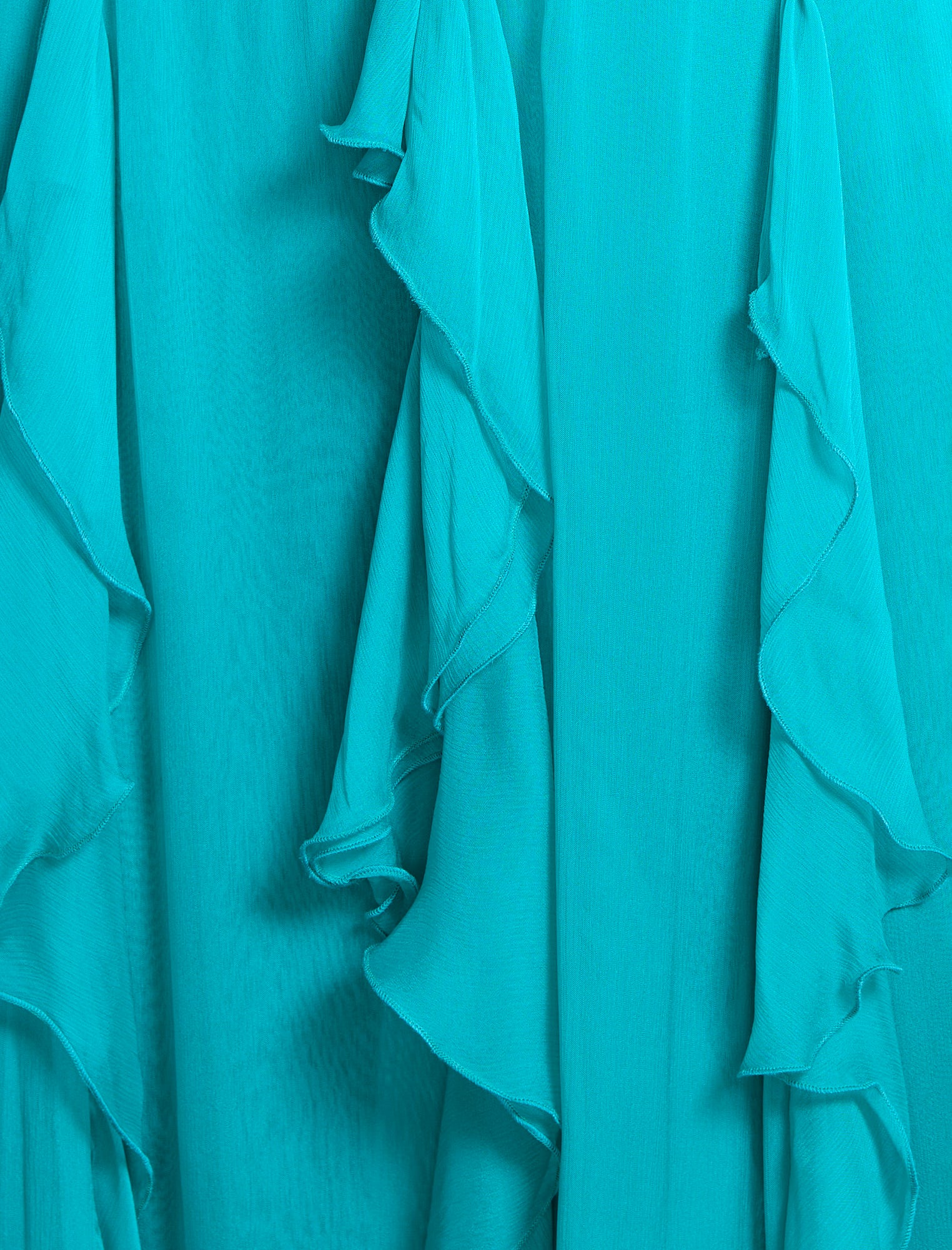 Ruffle Halter Chiffon Gown - Builderot