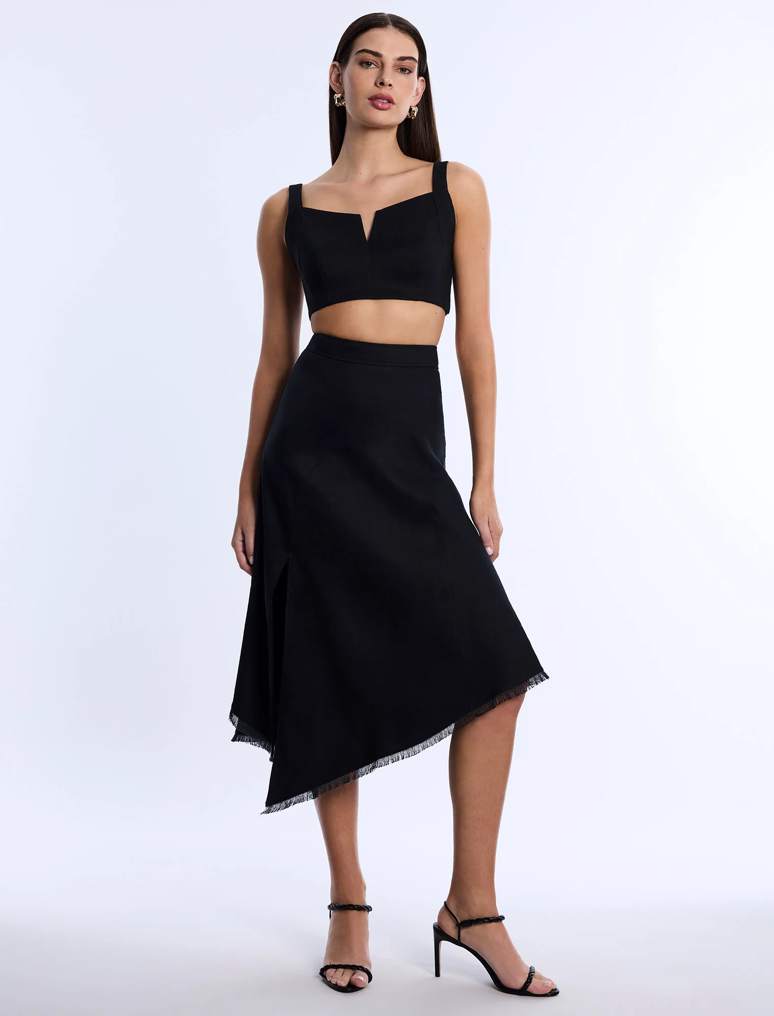 High-Slit Flared Skirt - Builderot