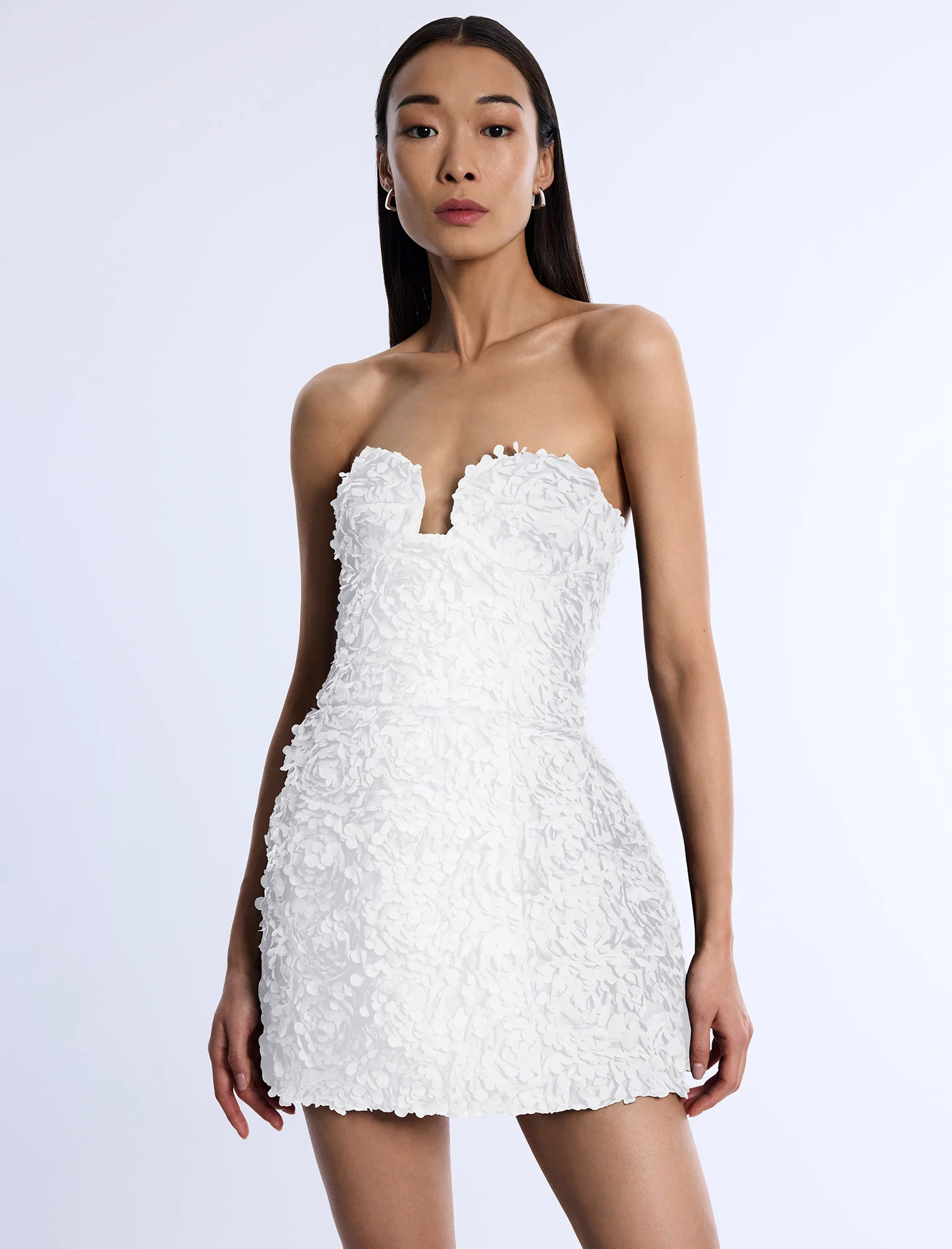 Strapless 3D Floral Dress - Builderot