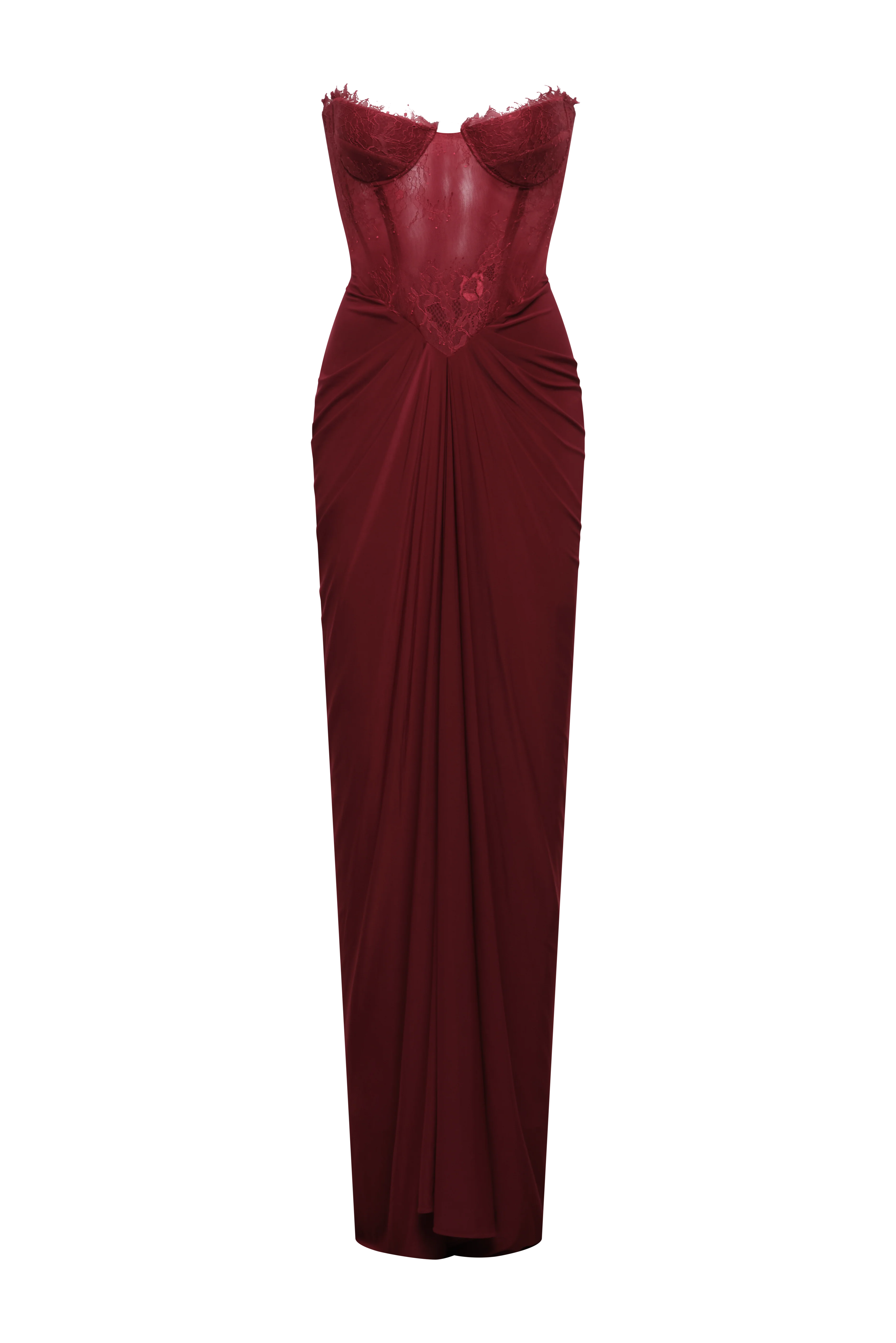 Lace & Jersey Gown - Builderot