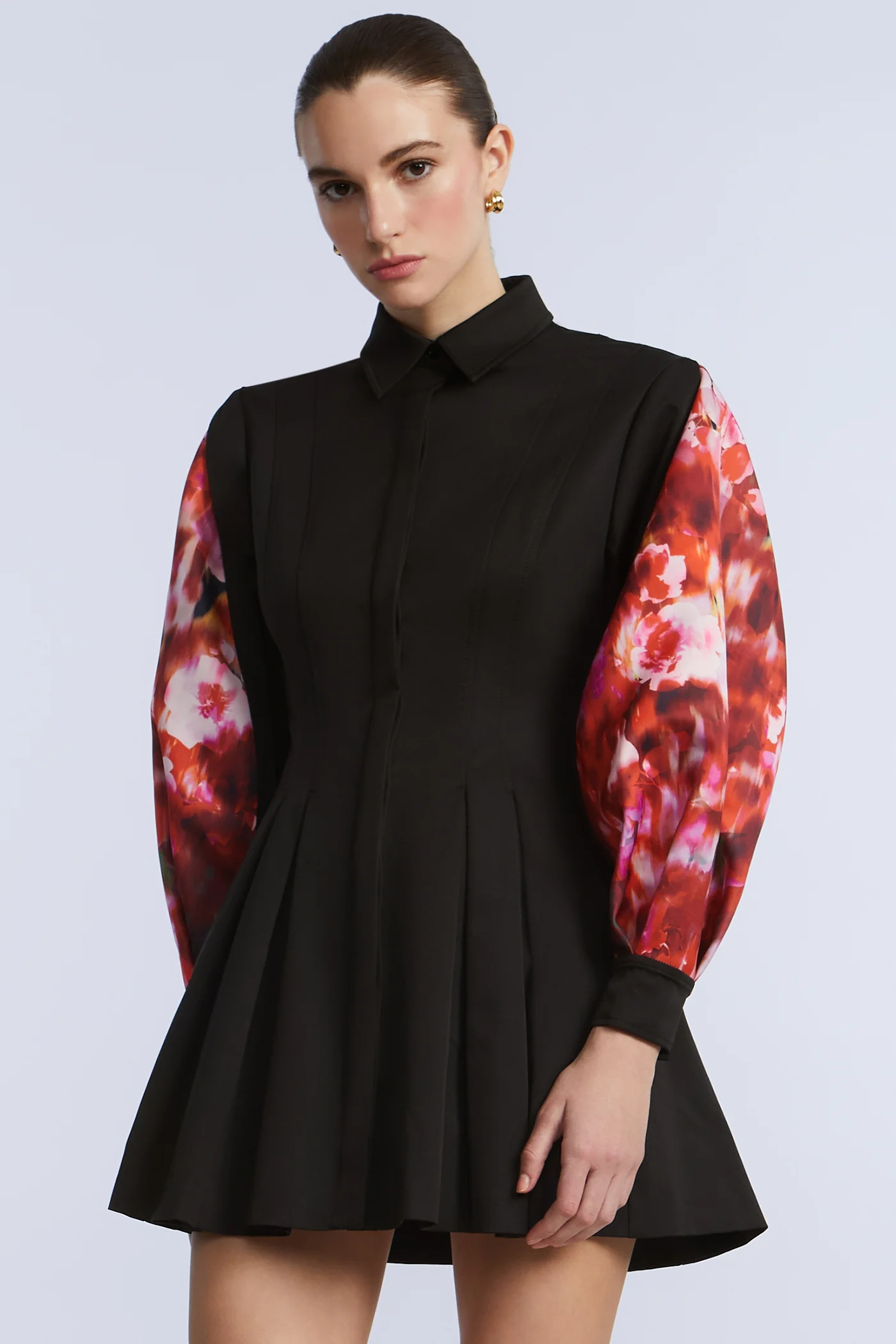 Taffeta Twill Printed Dress - Builderot