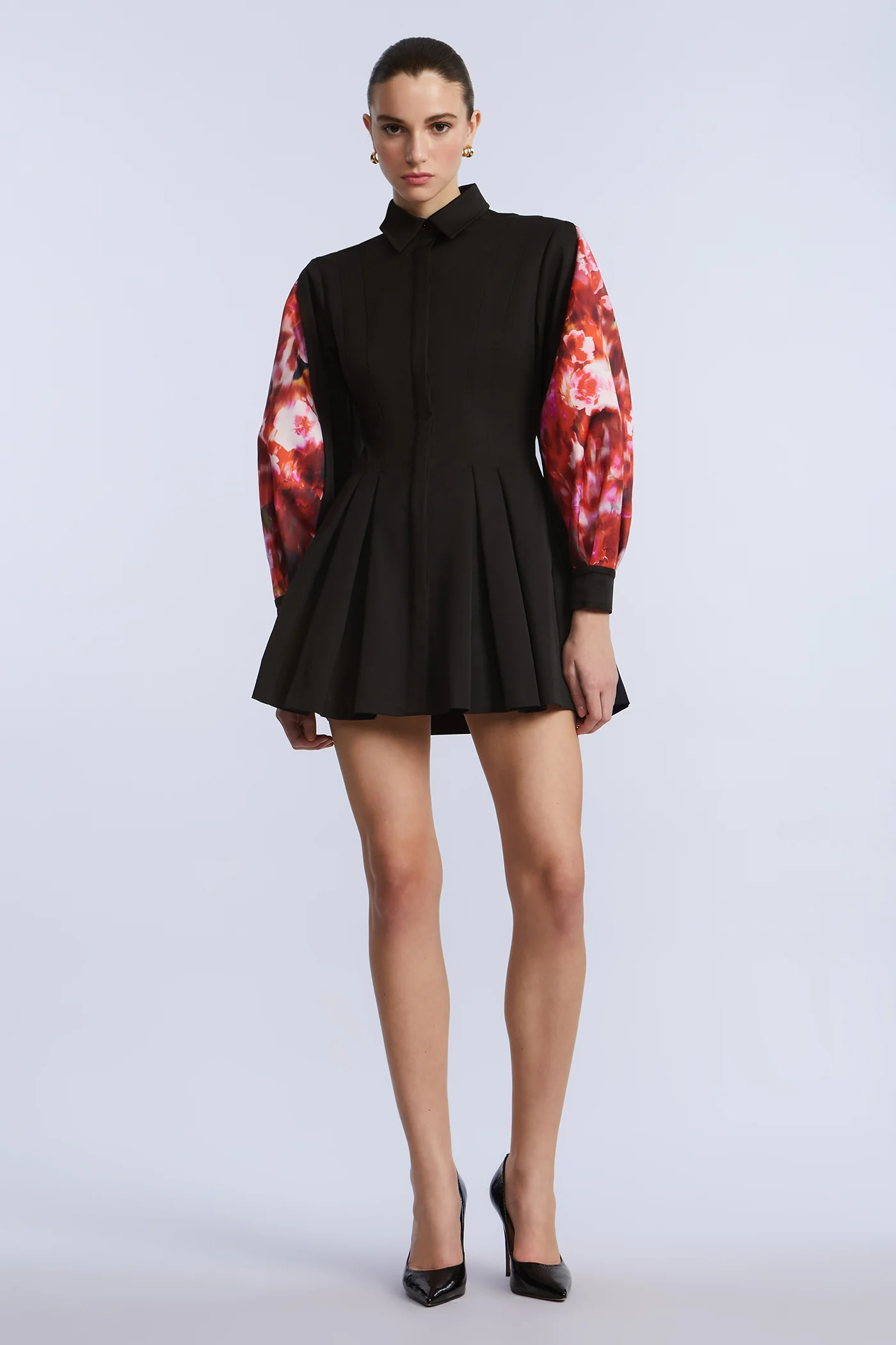 Taffeta Twill Printed Dress - Builderot