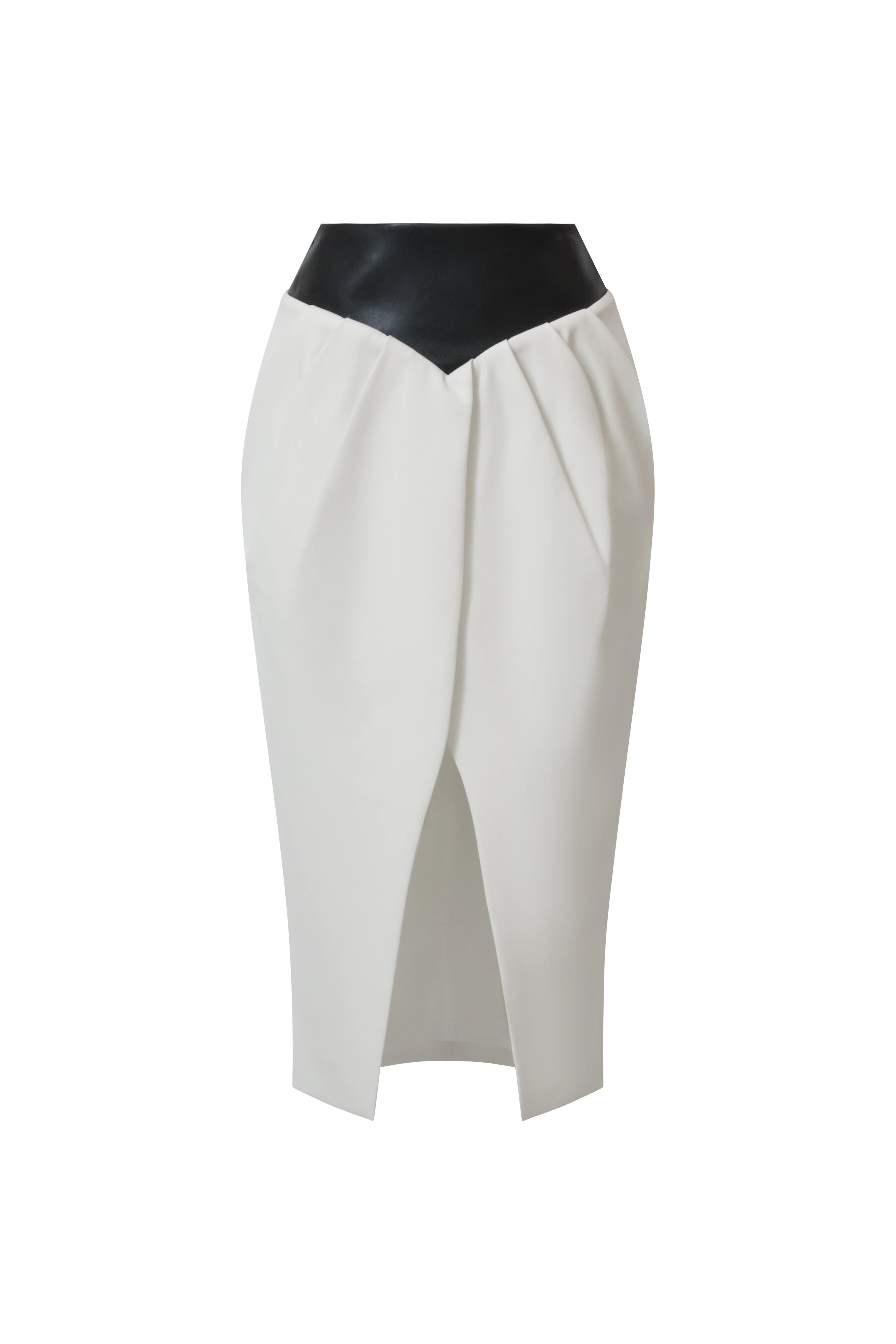 Leather Crepe Skirt - Builderot